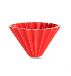 Воронка Origami керамическая красная, 1-4 чашки