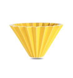 Воронка Origami керамическая жёлтая, 1-4 чашки