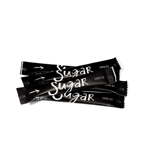 Сахар в стиках с логотипом
