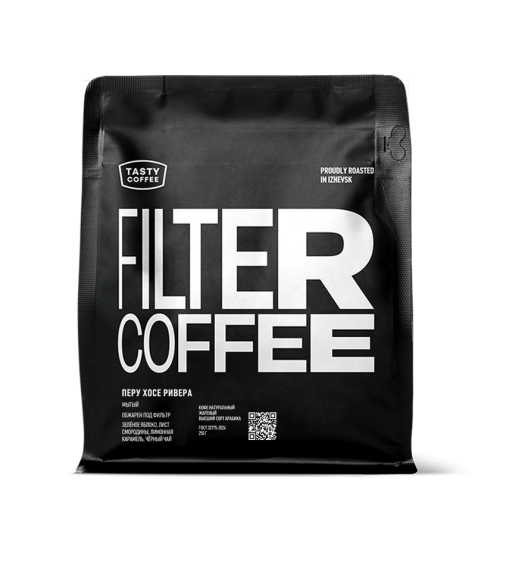 Свежеобжаренный кофе Перу Хосе Ривера для заваривания в воронке и фильтре