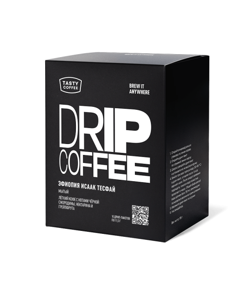 Дрип-пакеты Эфиопия Исаак Тесфай с нотами смородины и грейпфрута
