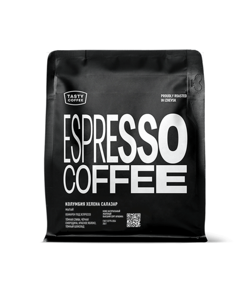 Колумбия Хелена Салазар — сладкий эспрессо (ноты сливы и шоколада) Зерновой кофе Колумбия Хелена Салазар эспрессо обжарка Tatte.kz