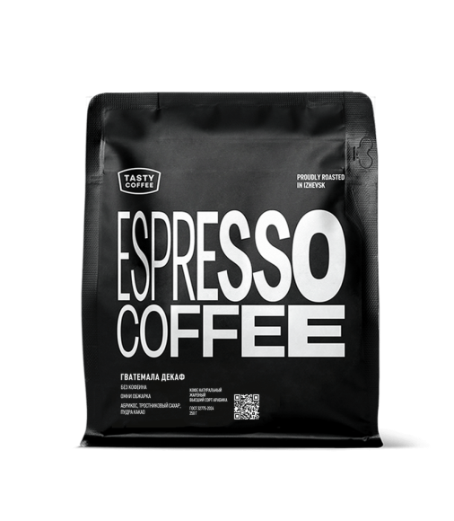 Свежеобжаренный кофе без кофеина Гватемала Декаф в зернах