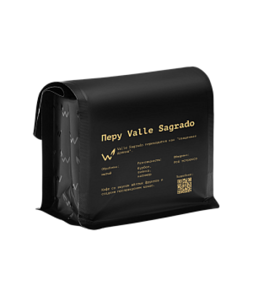 Свежеобжаренный кофе Перу Valle Sagrado для эспрессо и капучино