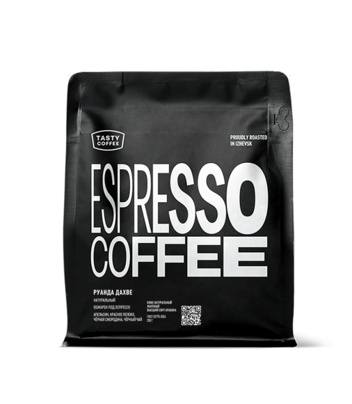 Свежеобжаренный кофе Руанда Дахве в зернах для эспрессо