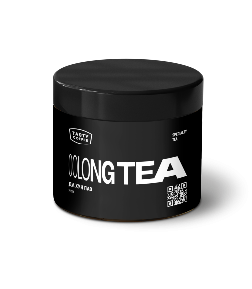 Сухой китайский тёмный улун Да Хун Пао, крупный план