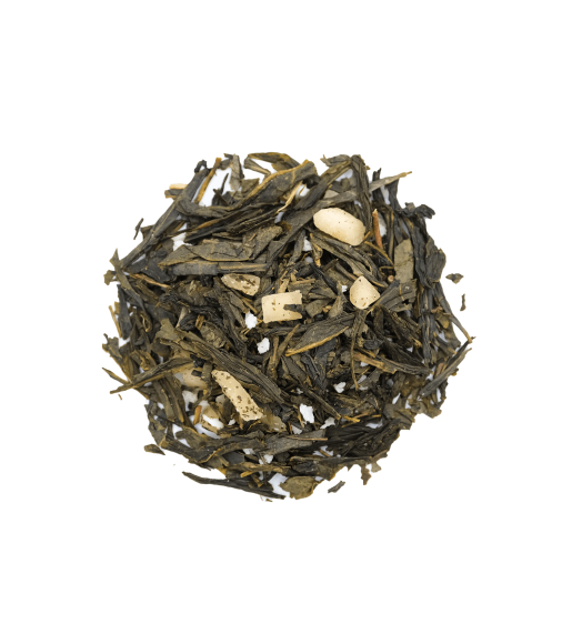 Зелёный чай Ананас-кокос с кусочками ананаса и кокосовой стружкой