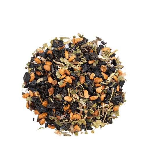 Травяной чай Шиповник с ягодами — дробленый шиповник, чабрец и лист смородины