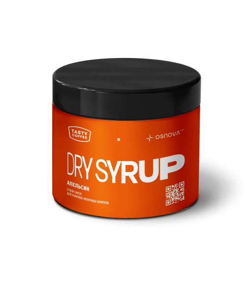 Сухой сироп Апельсин банка 300 грамм OSNOVA tech tatte.kz