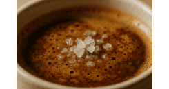 Соль в кофе: Почему странный лайфхак из TikTok на самом деле работает