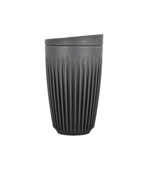 Чашка с крышкой Huskee чёрная, 350 мл