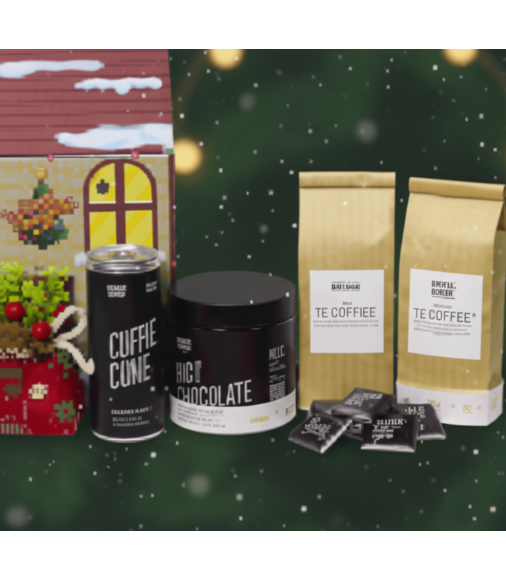 Подарочный набор Coffee Tonic на Новый 2026 год с кофе, чаем и сладостями