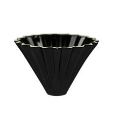 Воронка пуровер Origami керамическая чёрная, 1-4 чашки