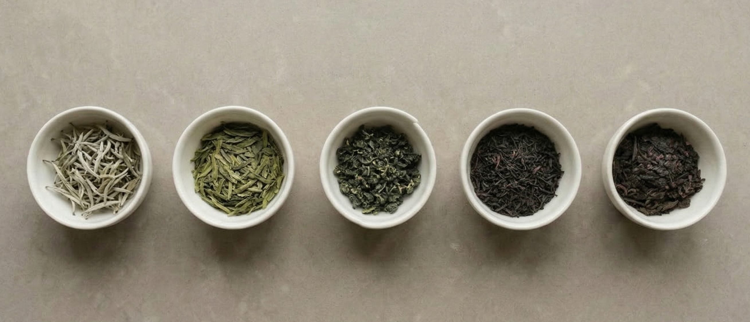 Сорта чая в пиалах